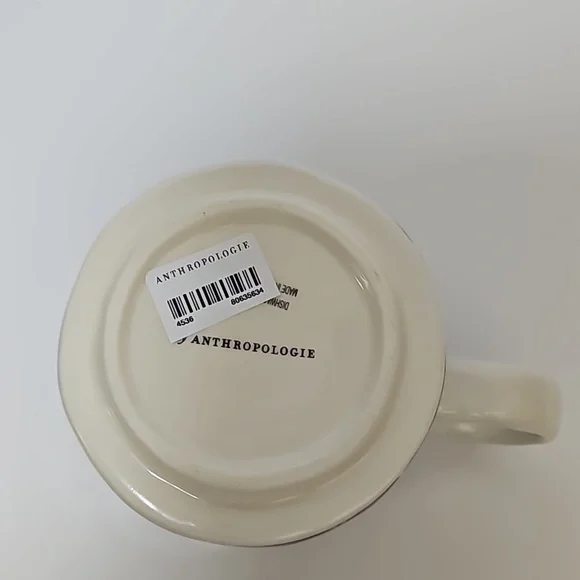 Anthropologie Mezze Monogram Initial T mug NEW